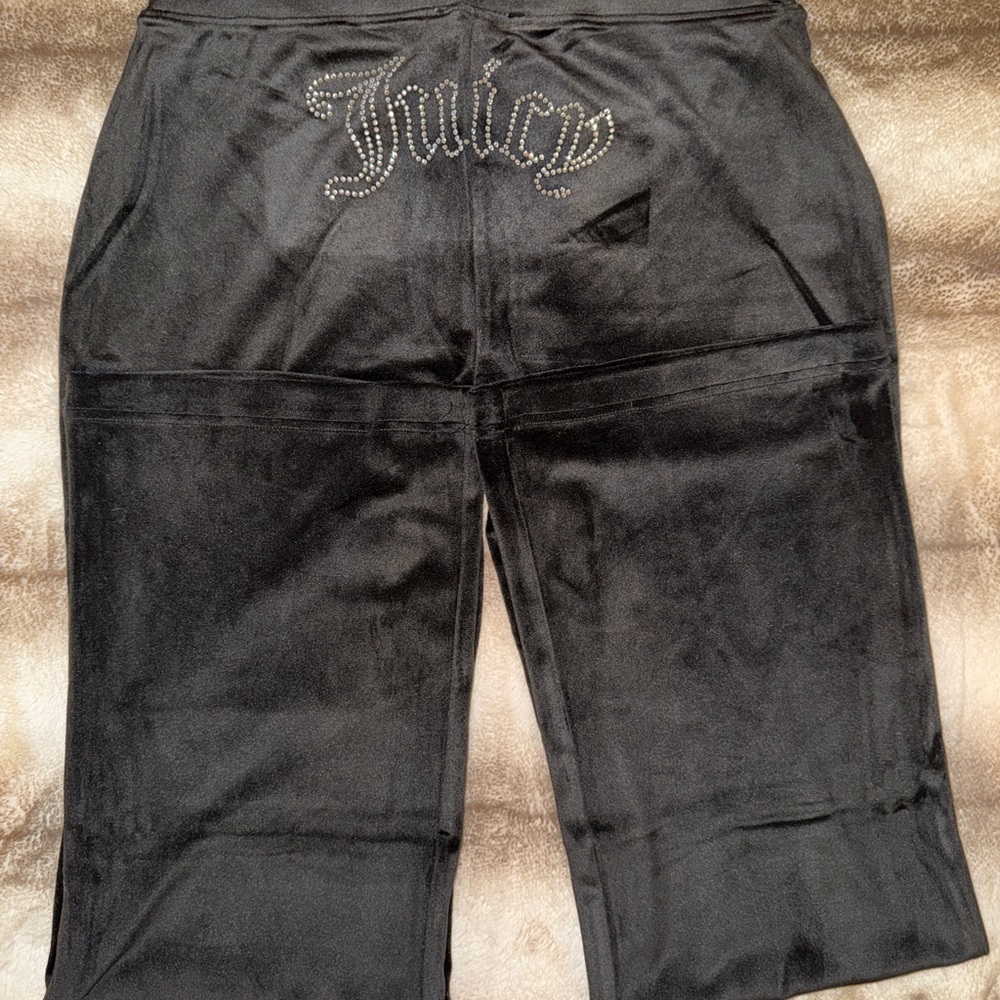 Juicy Couture Black Velour Sweatpants